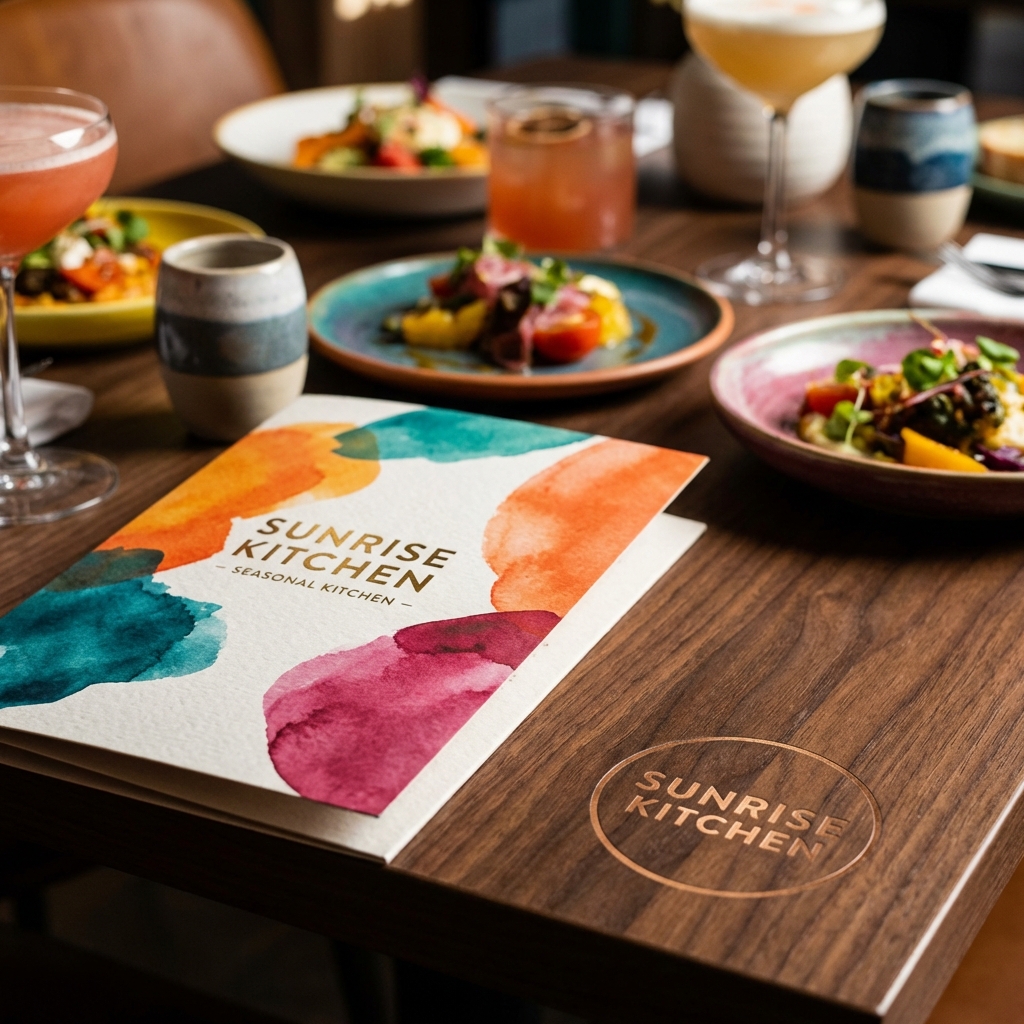 Diseño de menú y logo profesional